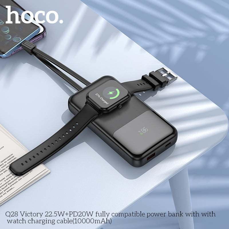 HOCO Q28 Victory 22.5W+PD20W power bank with watch charging cable (10000mAh) - Saif Al Najmi Kw